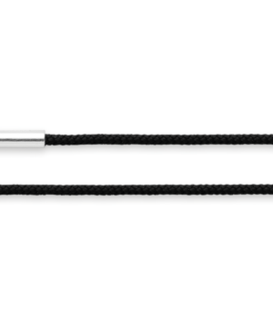 44350 – Cotton ribbon with 925/- black end caps, 100cm