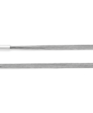 44360 – Nylon strap 3-fold with 925/- end pieces grey, 100cm