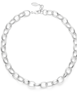 44381 – 925/- necklace, rho. mat, 45cm + 3cm