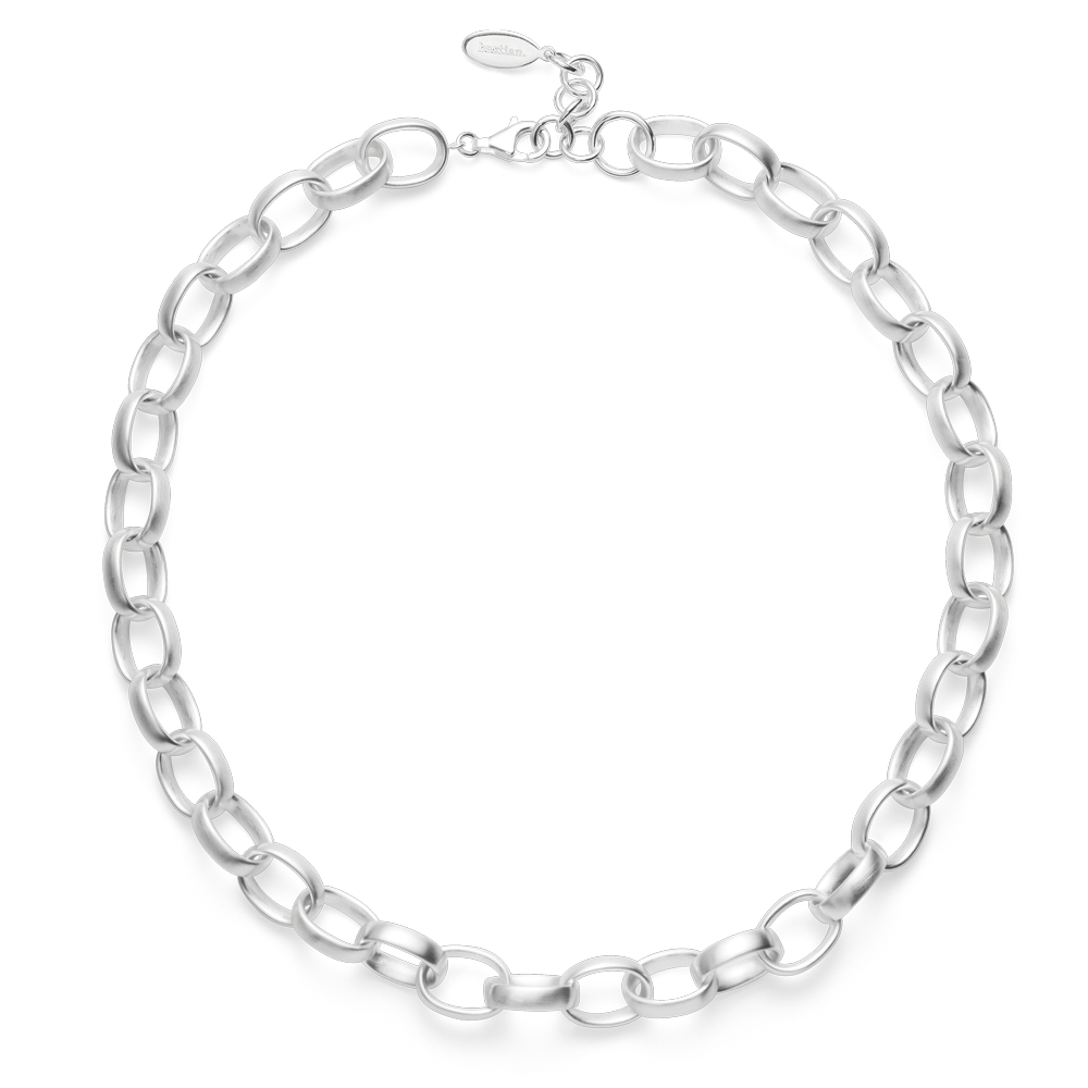 44381 – 925/- necklace, rho. mat, 45cm + 3cm