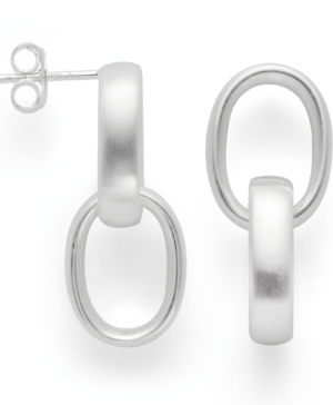44391 – 925/- Earrings, matte rho.