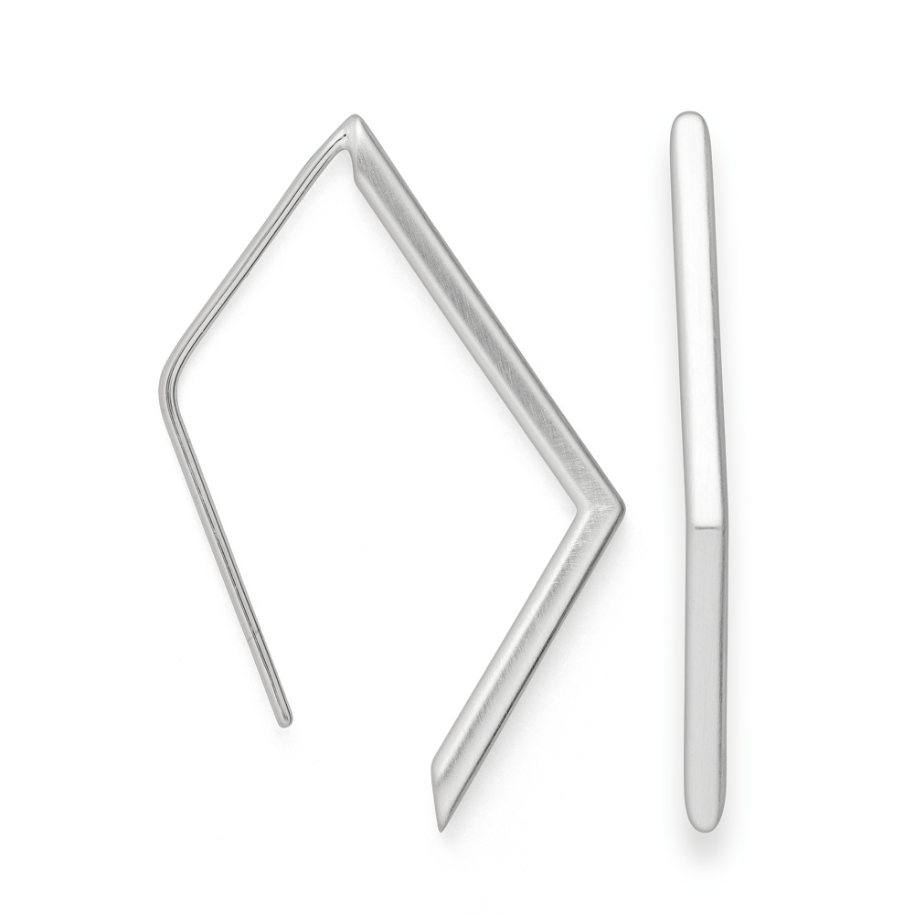 44431 – 925/- earring, matte rho.