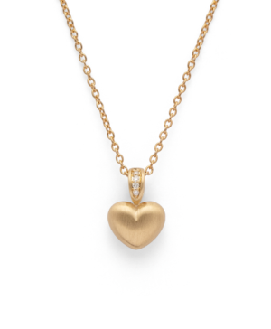 44545 – 750/- Pendant matte br 0.014ct W-SI
