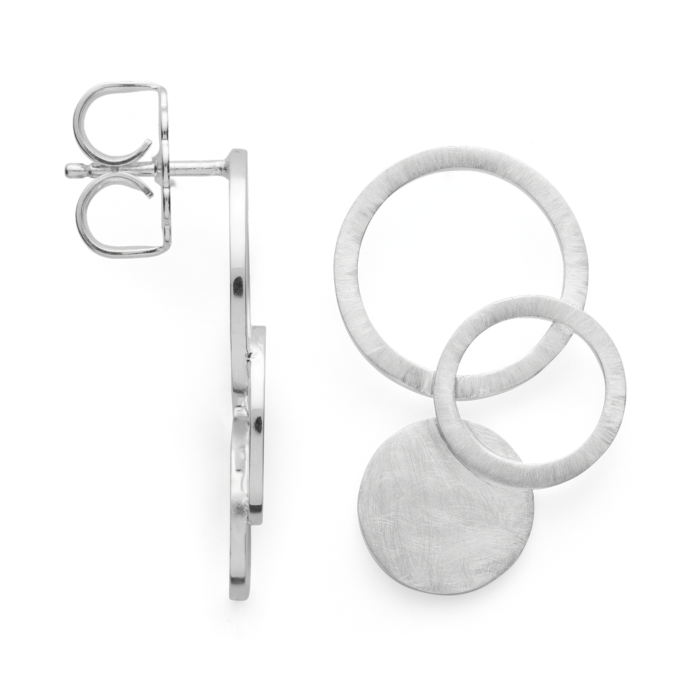 44740 – 925/- Earrings matte/brushed