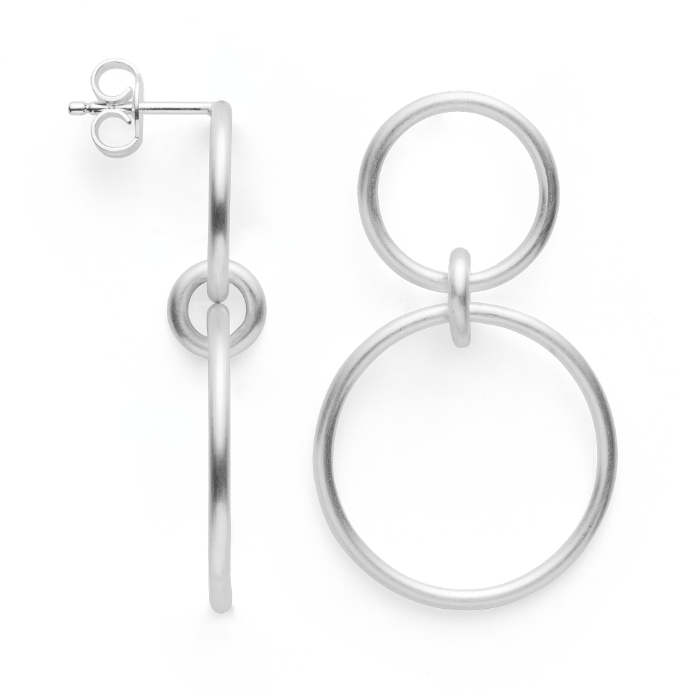 44921 – 925/- Earrings, matte rho.