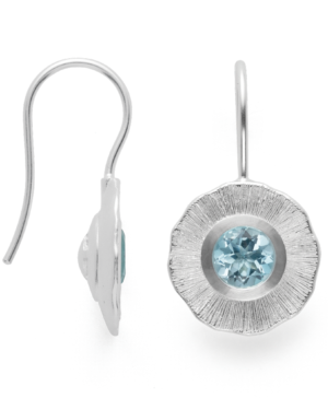 45000 – 925/- earrings matte/ blue topaz 2.01ct