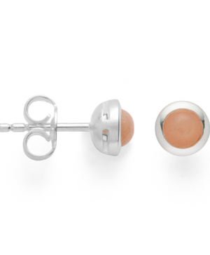 45111 – 925/- Earrings, rho. matte/shiny, moonstone 1.19ct