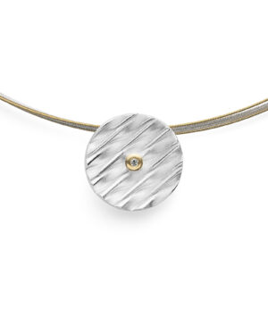 45280 – 925/- Pendant, fg textured/shiny, 0.015ct