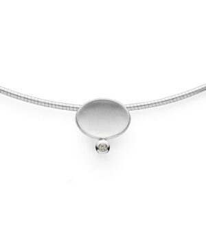 45310 – 925/- Pendant matte/shiny, brilliant 0.015ct W-SI