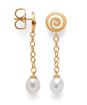 45620 – 925/- Earrings, matte/shiny color, pearls 6.82ct