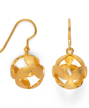 45670 – 925/- earrings, fg brushed/shiny