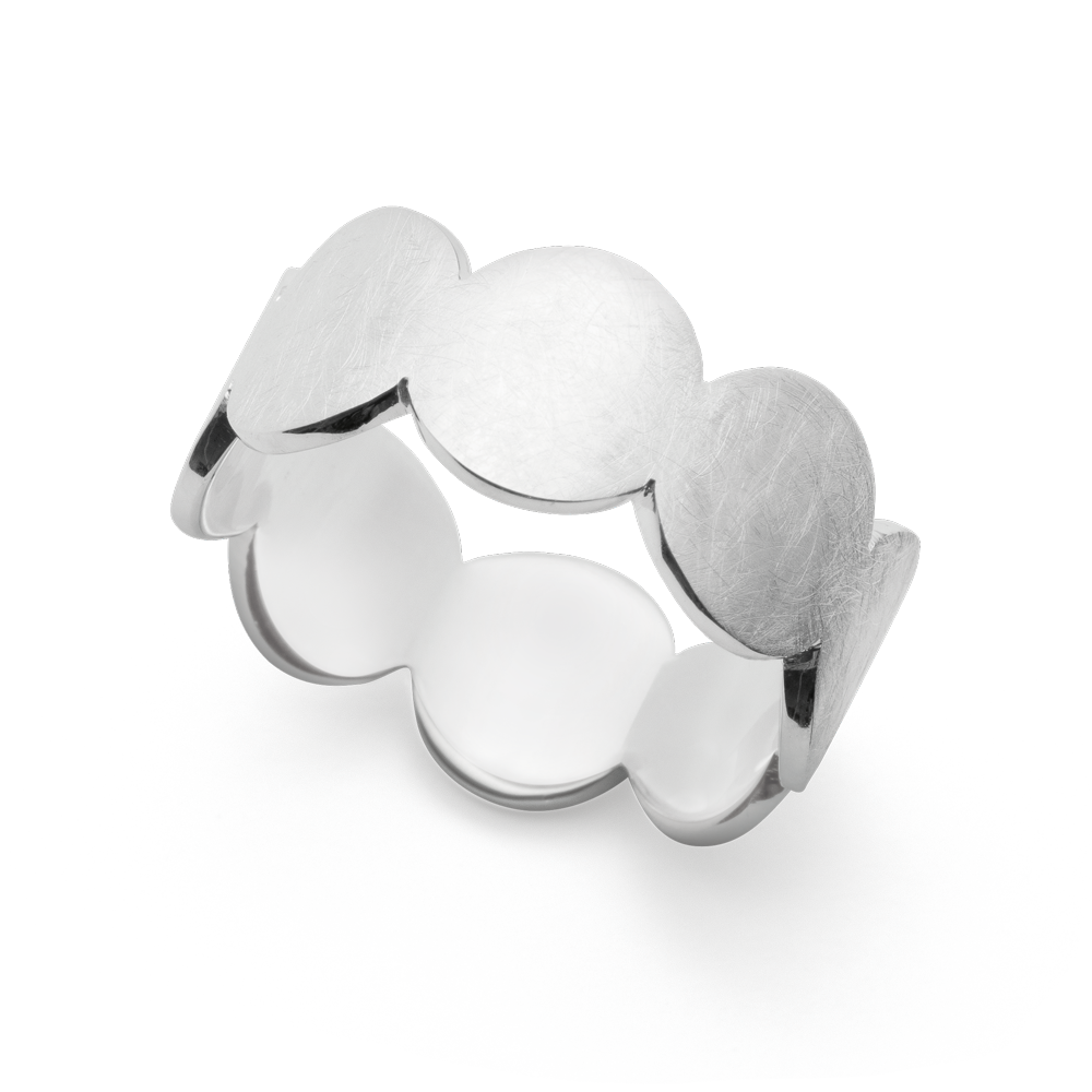 4581156 – 925/- Ring, rho. brushed