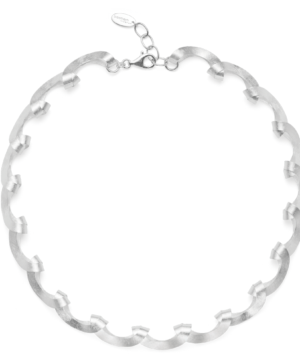 45821 – 925/- necklace, rho. brushed, 45cm + 3cm
