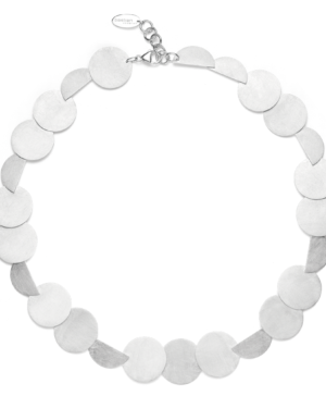 45831 – 925/- necklace, rho. brushed, 45cm + 3cm