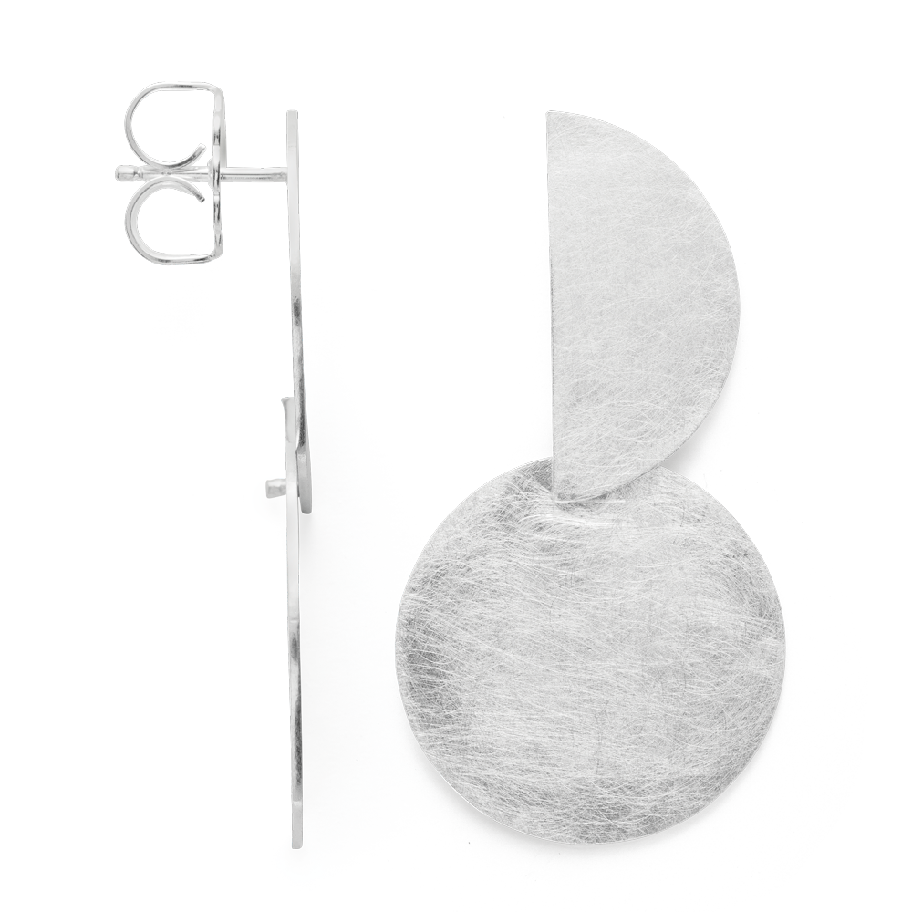 45861 – 925/- Earrings, rho. brushed