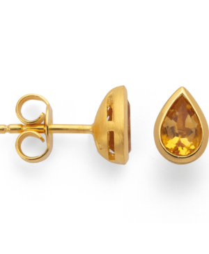 45970 – 925/- Earrings, polished, citrine 0.84ct