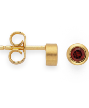 46070 – 925/- Earrings, matte/shiny color, garnet 0.30ct