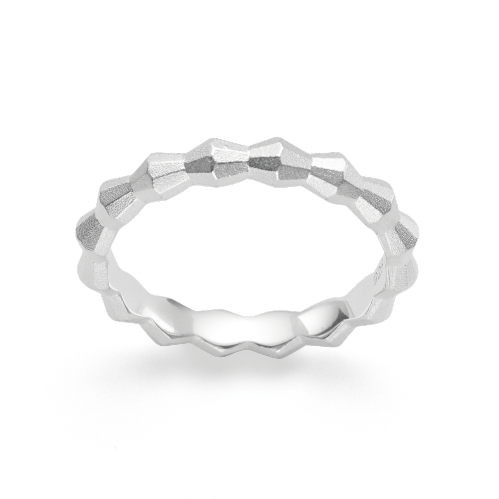 4611154 – 925/- Ring, matte rho.