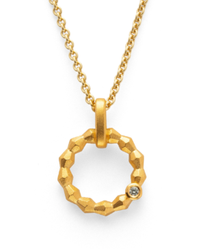 46120 – 925/- Pendant, matte fg, brilliant 0.02ct W-SI