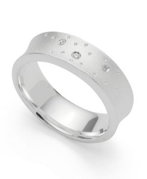 4617054 – 925/- Ring matte, br 0.02ct W-SI