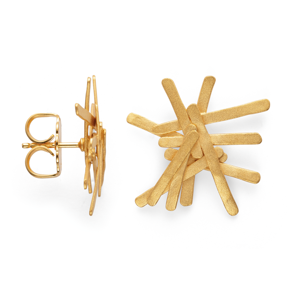 46190 – 925/- Earrings, matte fg