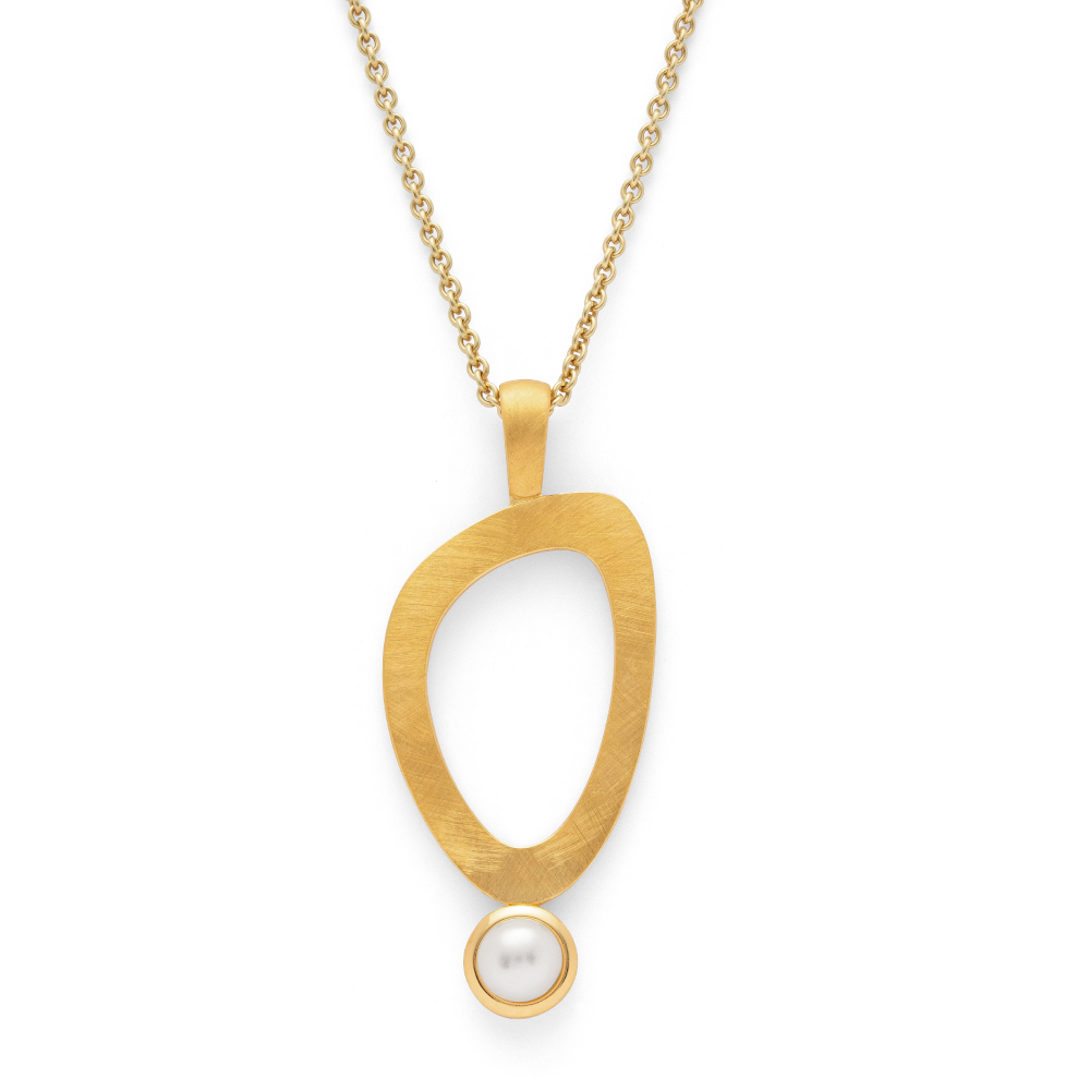 46270 – 925/- Pendant, matte/shiny color, cultured pearl 0.99ct