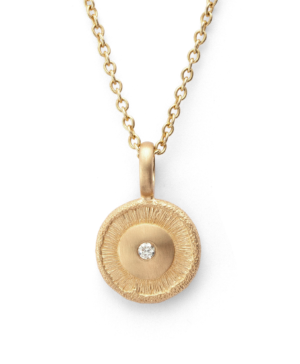 46365 – 750/- Pendant matte/structured, 0.02ct