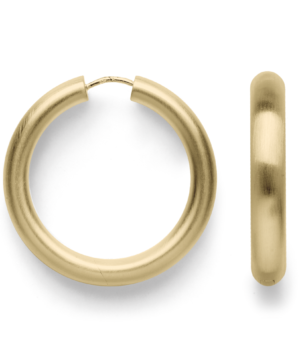 46550 925/- hoop earrings, gold plated