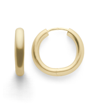 46620 925/- hoop earrings, gold plated