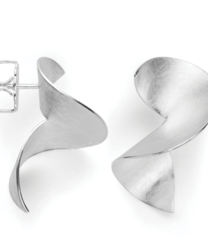 46761 – 925/- earrings, rhd, brushed/pol.