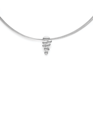 46880 – 925/- pendant, matte, dia. 0.02ct W-SI