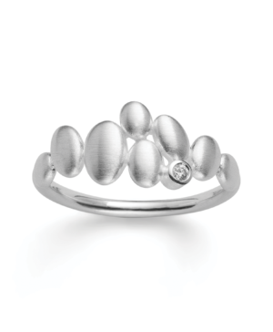 4690056 – 925/- ring, mat, dia. 0.02ct W-SI