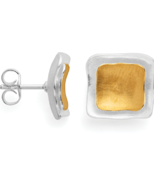46991 – 925/-earrings, rhodium-plated, partly colored, matte