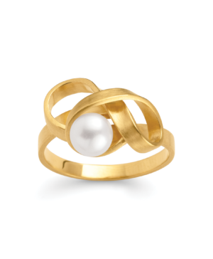 4703056 – 925/-ring, fg., matt, peach pearl 1.37ct