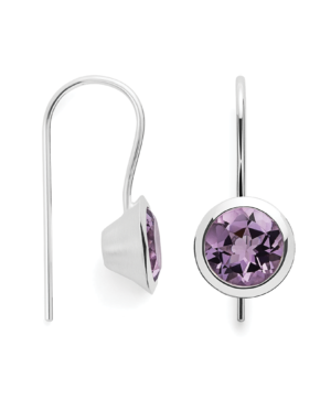 47301 – 925/-earrings, rhd, pol., amethyst 3.3ct