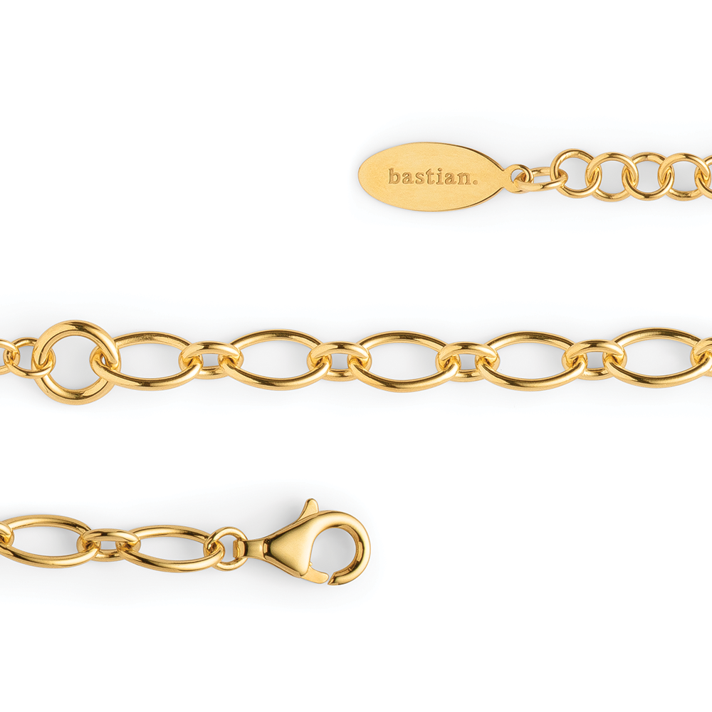 47370 – 925/- bracelet, color, polished, 19+3cm