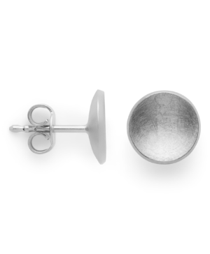47541 – 925/- earrings, rhd, brushed,/pol., 8mm