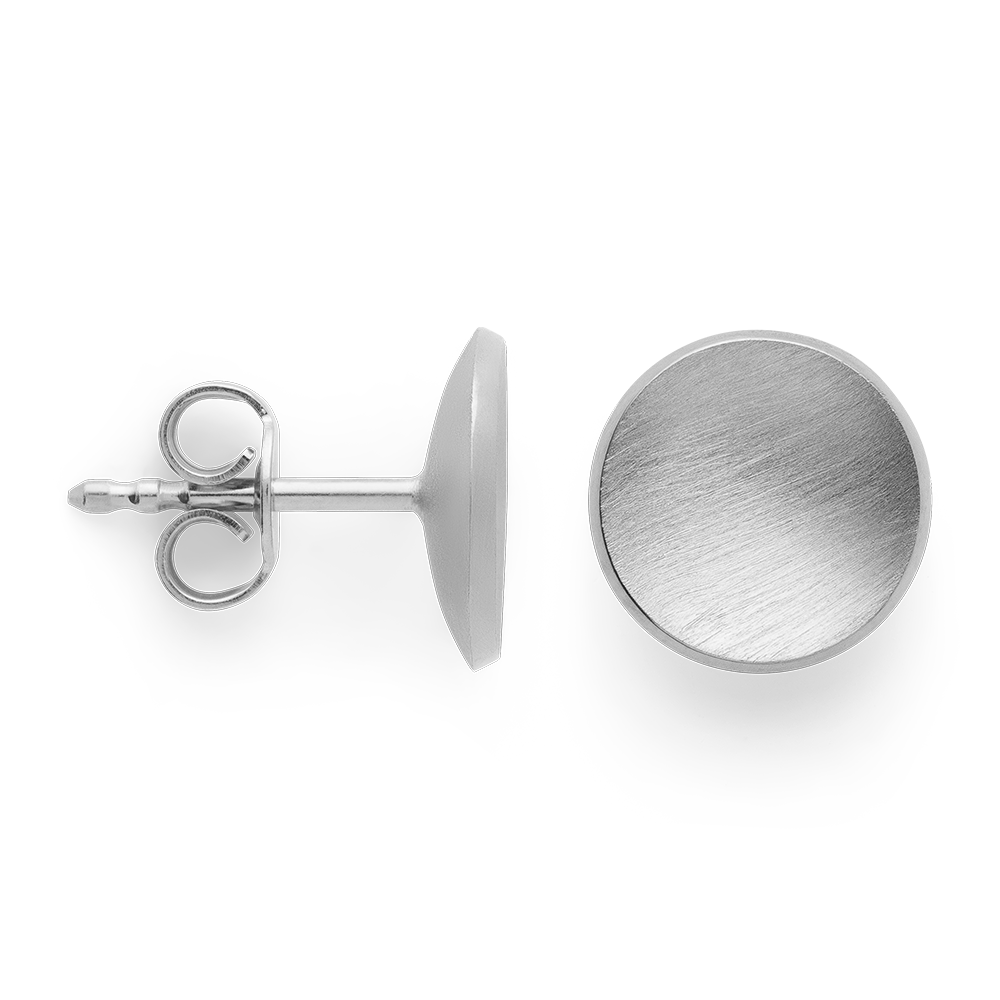 47560 – 925/- earrings, matte/shiny, 10mm