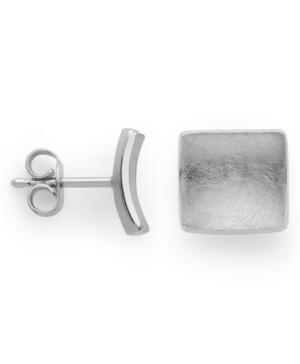 47661 – 925/-earrings, rhd, brushed/pol., 10mm
