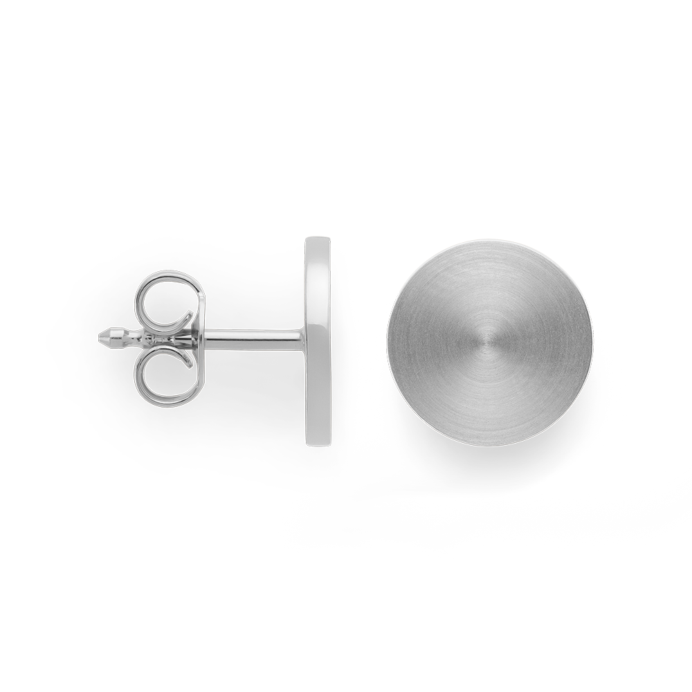 47800 – 925/- earrings, matte/shiny, 10mm