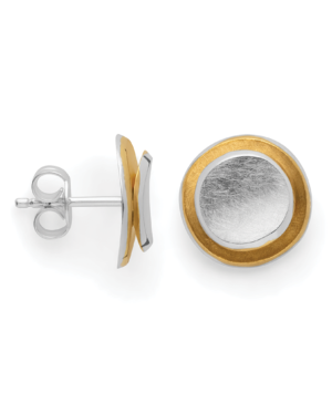 47840 – 925/- earrings, partly colored, brushed