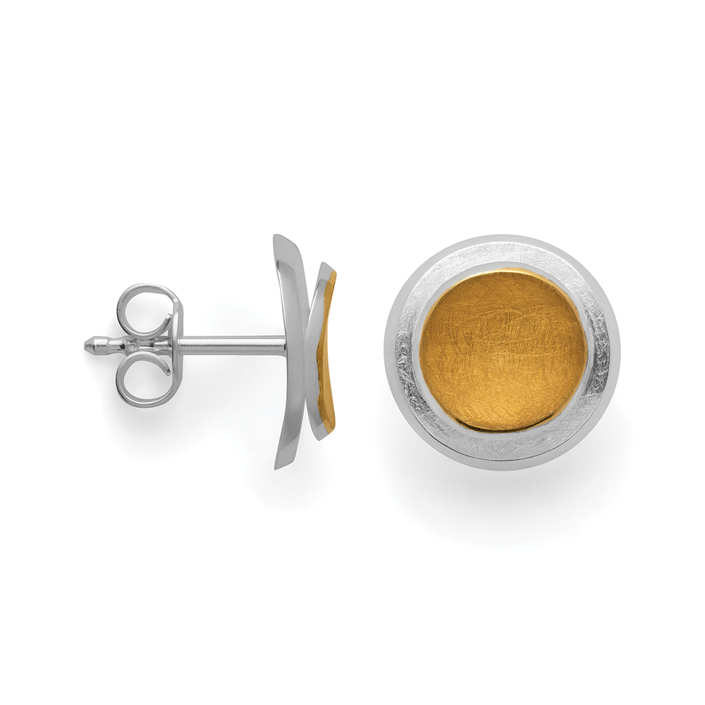 47850 – 925/- earrings, fg., brushed
