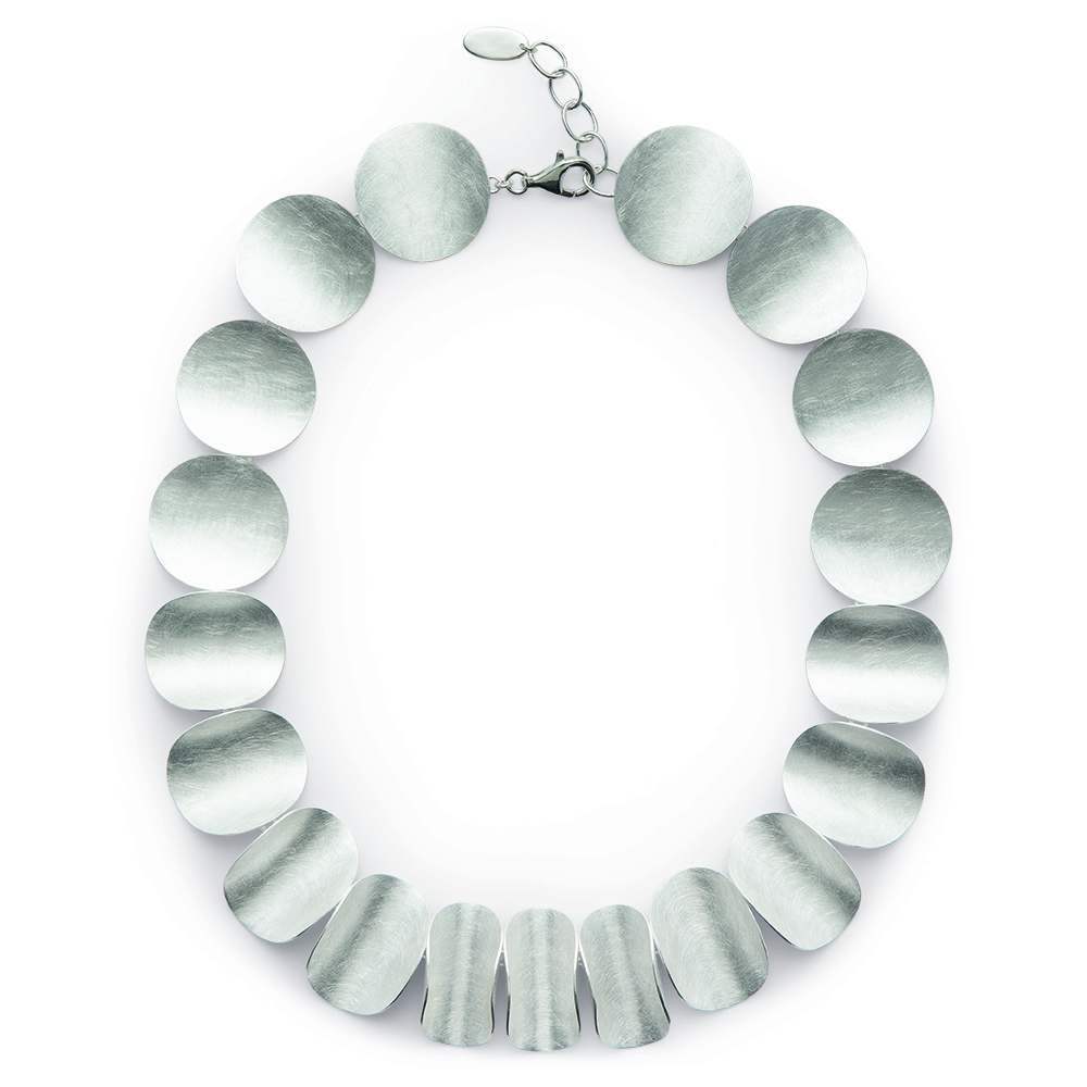 47921 – 925 / - Necklace, rho., mat / pol., 45 + 3cm