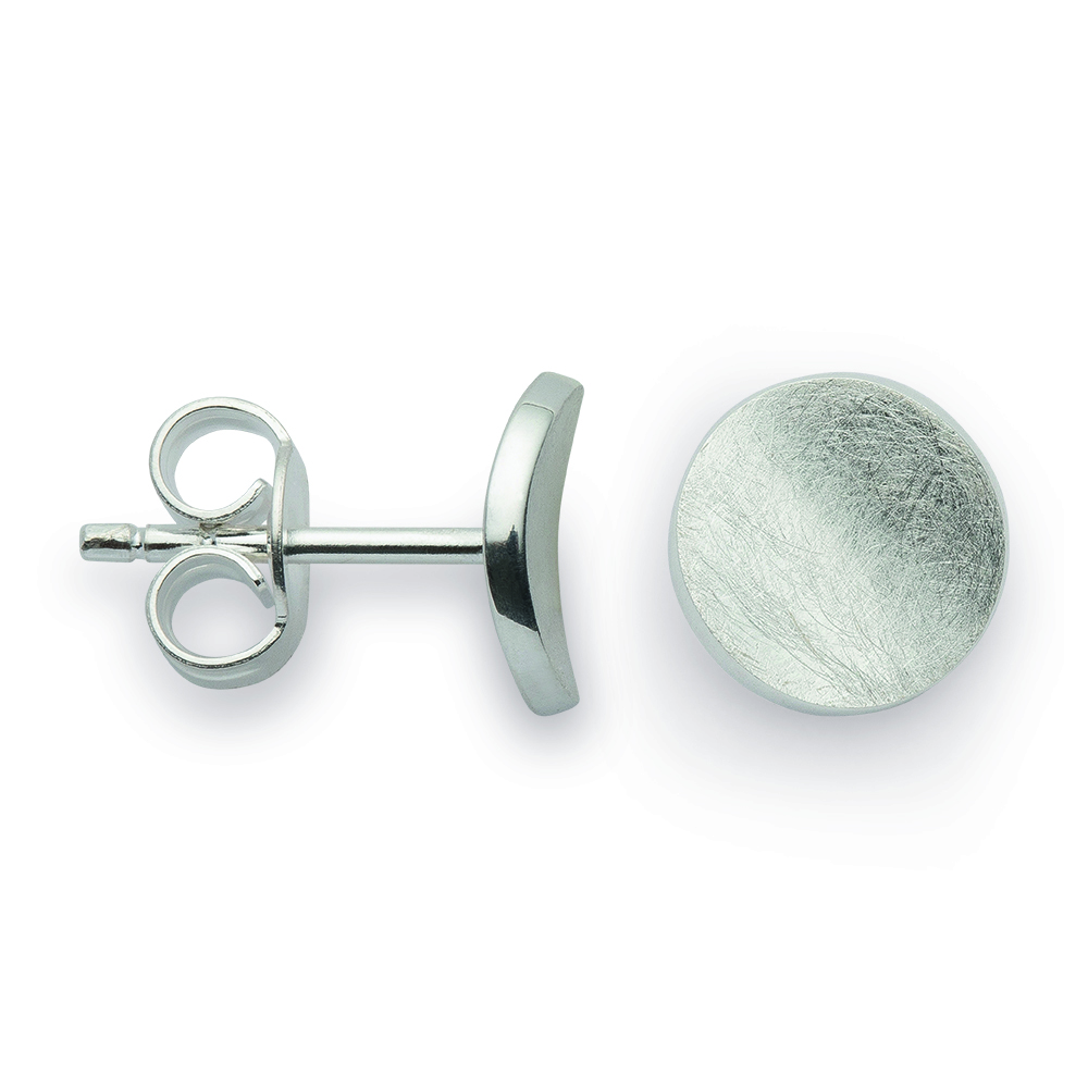 47931 – 925/- Earrings, rhodium-plated, matte/polished