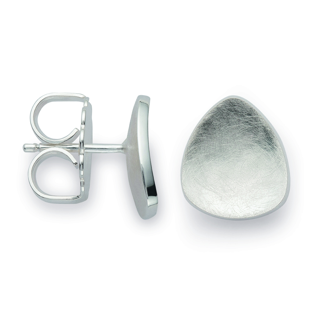 48021 – 925/- Earrings, rhodium-plated, matte/polished