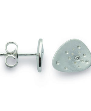 48050 – 925/- Earrings, matte, Dia. 0.02ct W-SI