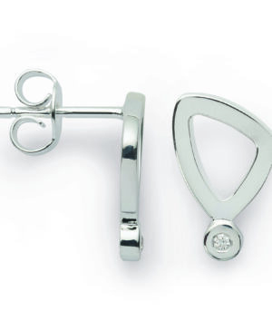 48110 – 925/- Earrings, pol. Dia. 0.02ct W-SI