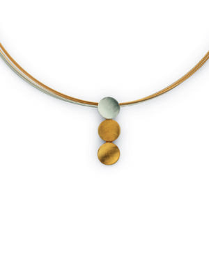 48121 – 925/- Pendant, partially gold-plated, rho., matte/matt