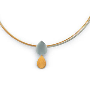 48140 – 925/- Pendant, partially gold-plated, matte/matte