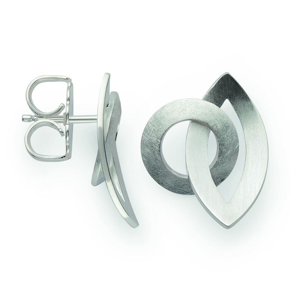 48190 – 925/- Earrings, matte/matte